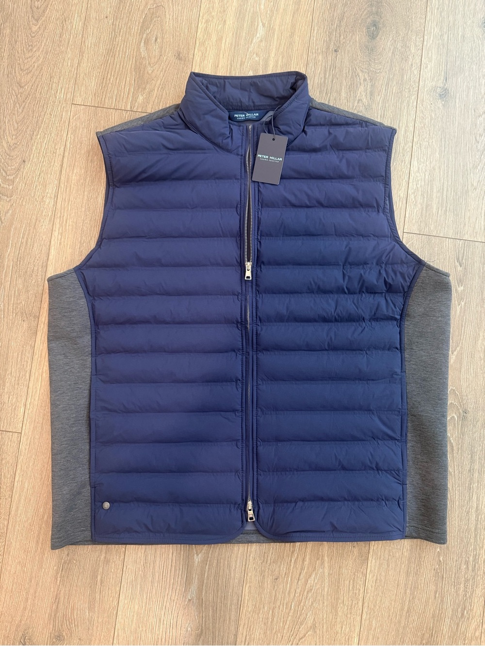 NWT Peter Millar Men's Navy Puffer Vest Performance Winsome Size XXL